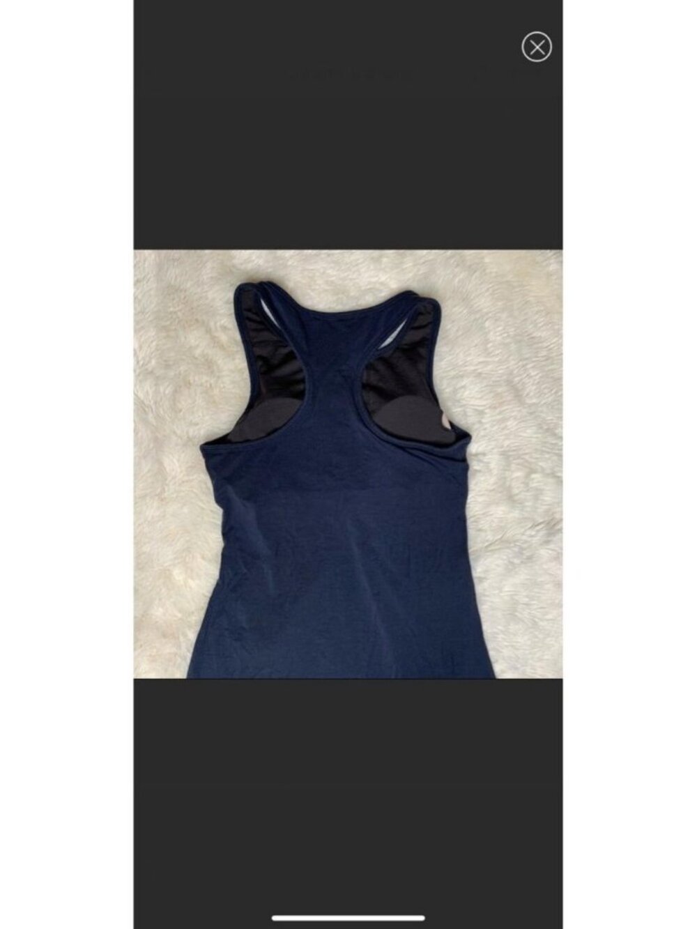 Dark Blue racer back dress